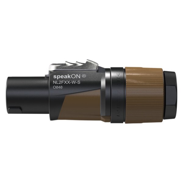 Main product image for Neutrik NL2FXX-W-S speakON 2 Pin Cable End Brown092-432